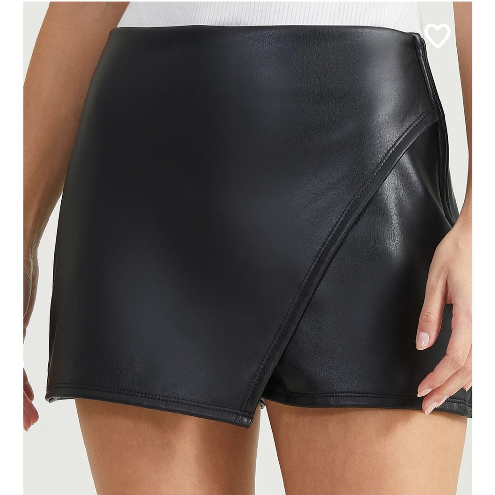 Calina Vegan Leather Skort